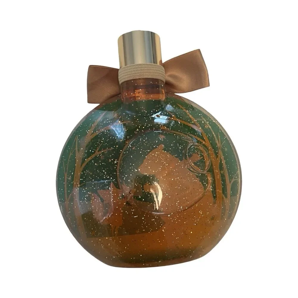 Bath & Body Works Vanilla Bean Noel Snow Globe Bubble Bath‎ Body Wash 10oz Green